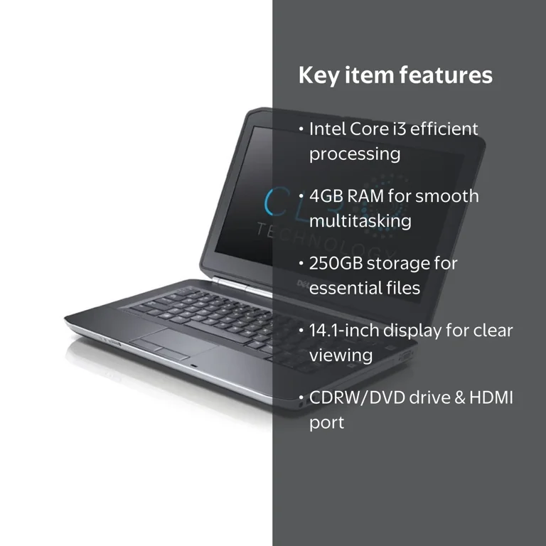 DELL Latitude E5420 Core i3 8GB 新品HDD1TB DVD-ROM 無線LAN Windows10 64bitWPSOffice 14.0インチ HD 中古 中古パソコン 【中古】 ノートパソコン Dell Latitude E5420 Laptop: Core i3, WiFi, HDMI, DVD/CDRW, 250GB