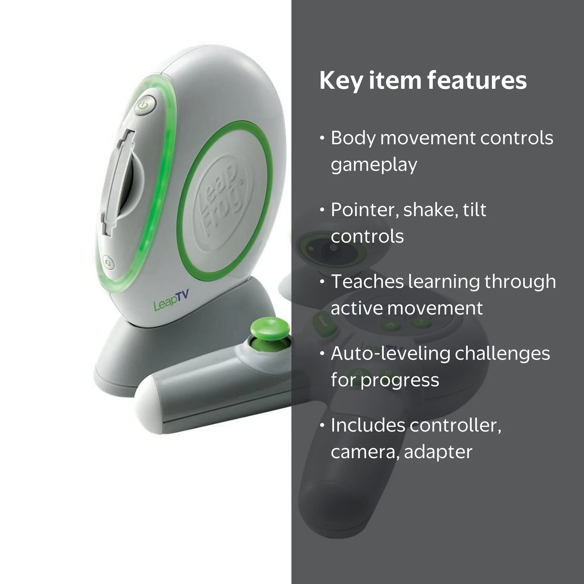 LeapFrog LeapTV Learning Electronic TV Console Active Video Gaming