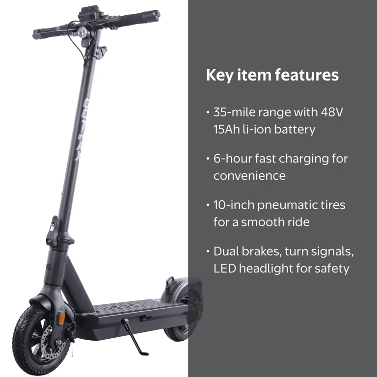 GOTRAX G7 Adult Electric Scooter, 10inch Tires 20MPH, 30mile Range
