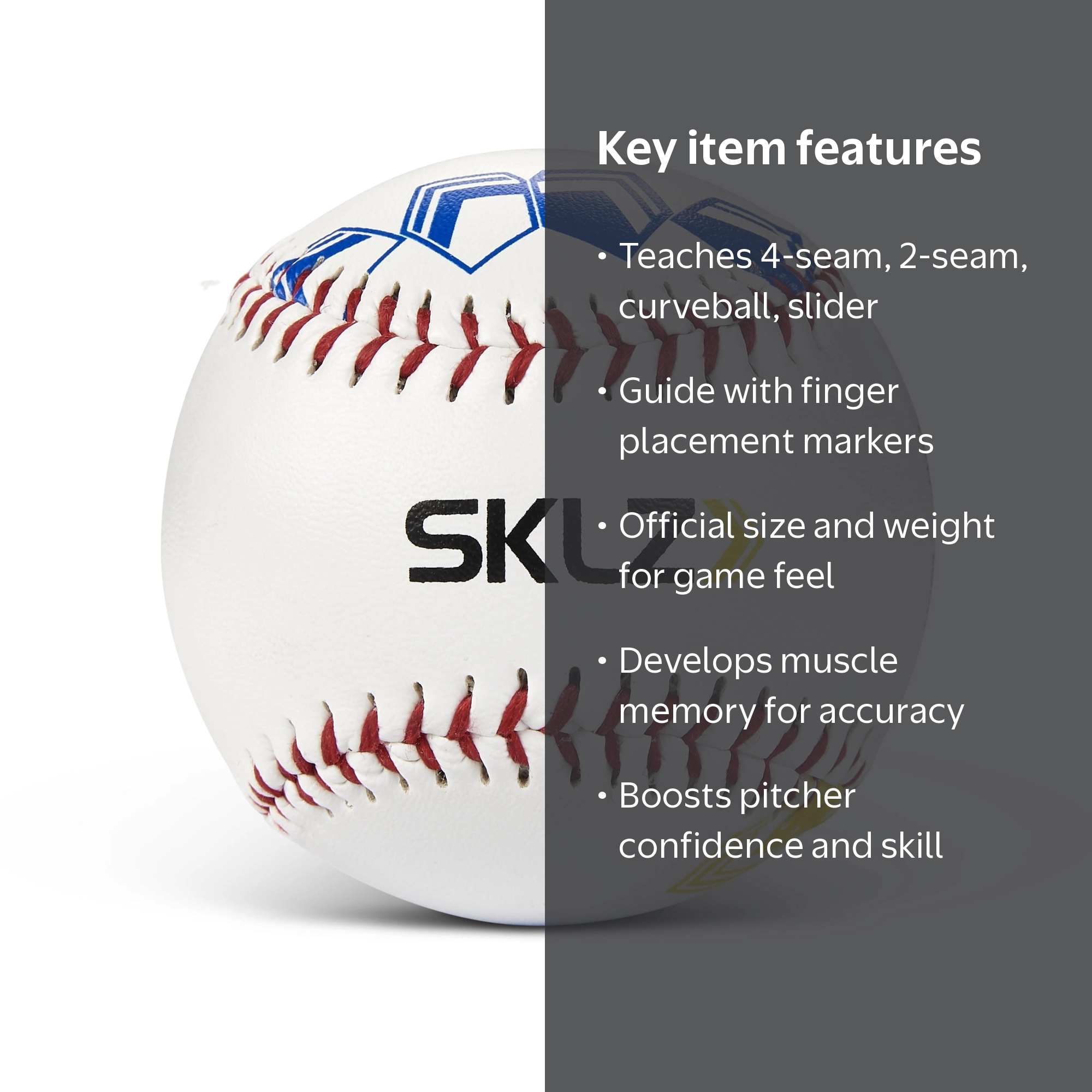 SSKTechnical Pitch MサイズBluetoothボール SKLZ Pitch Training Baseball - Walmart.com