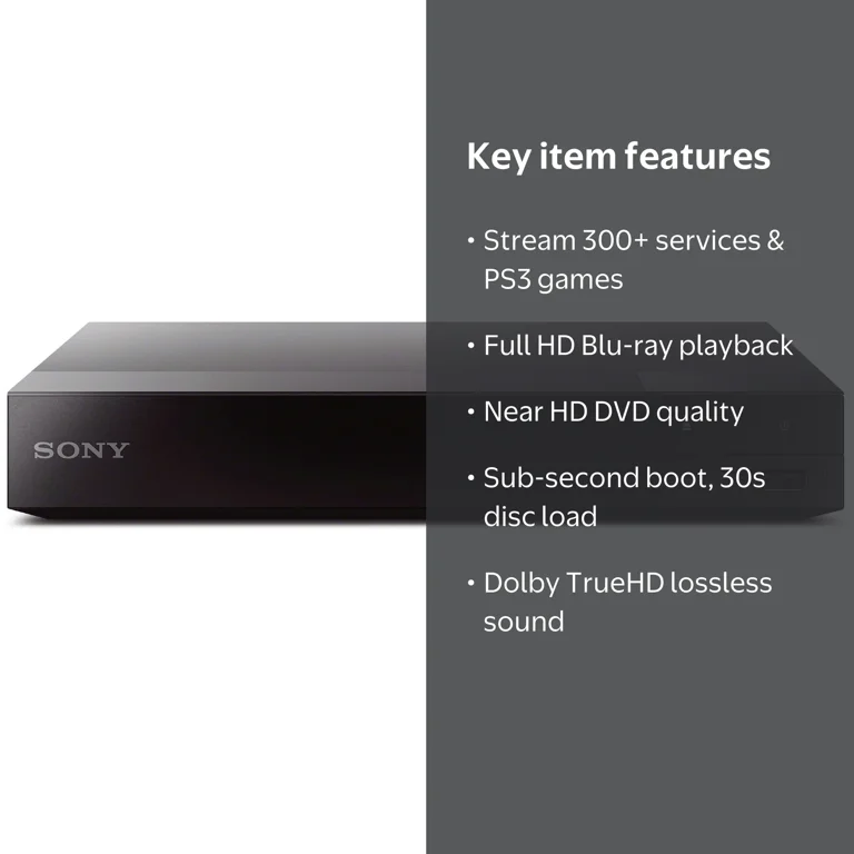 Free Shipping! Sony Blu-ray Player BDP-S1700 with Streaming, Full