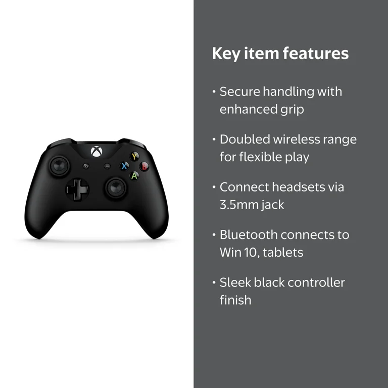 Microsoft, Xbox One Bluetooth Wireless Controller, Black - Walmart.com