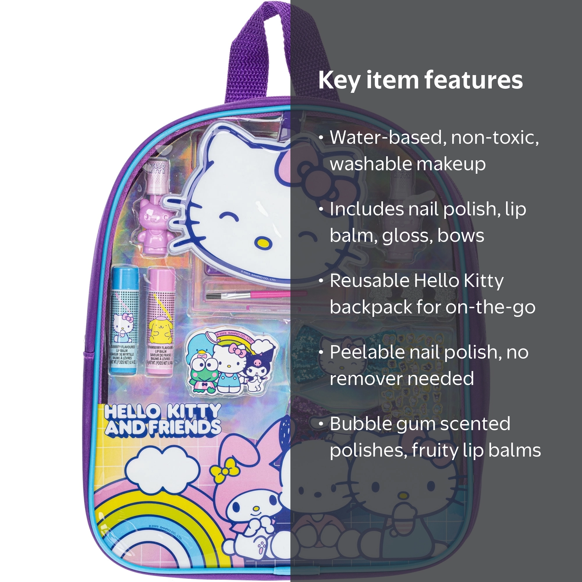 Hello Kitty Kids Collection - Townley Girl Makeup Filled Backpack