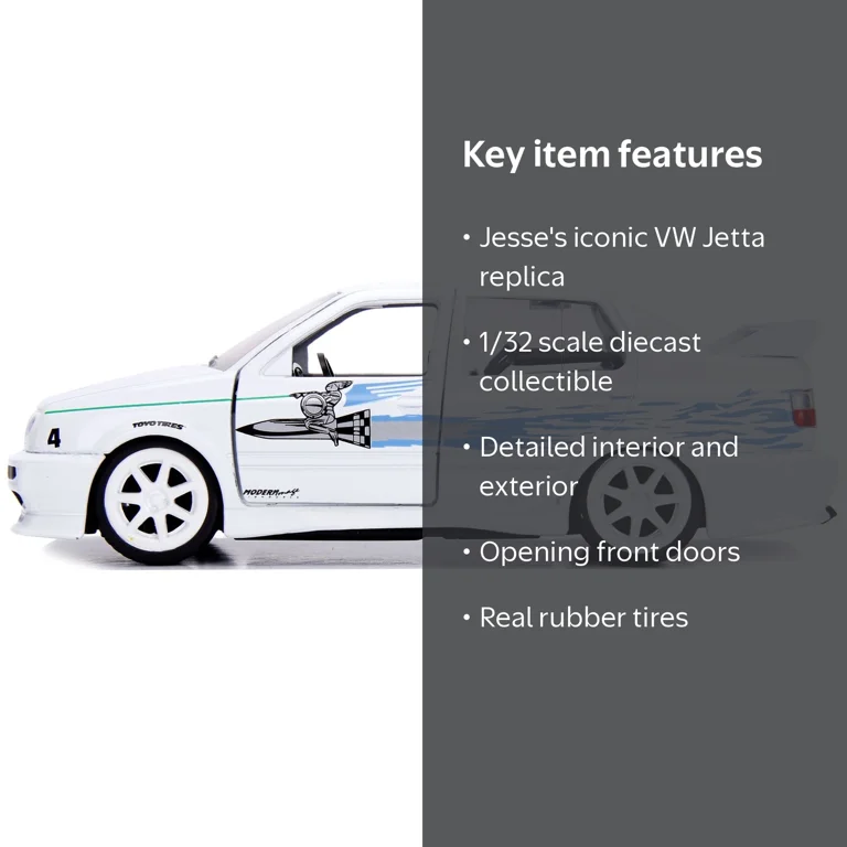 Diecast Jesse's Volkswagen Jetta White 