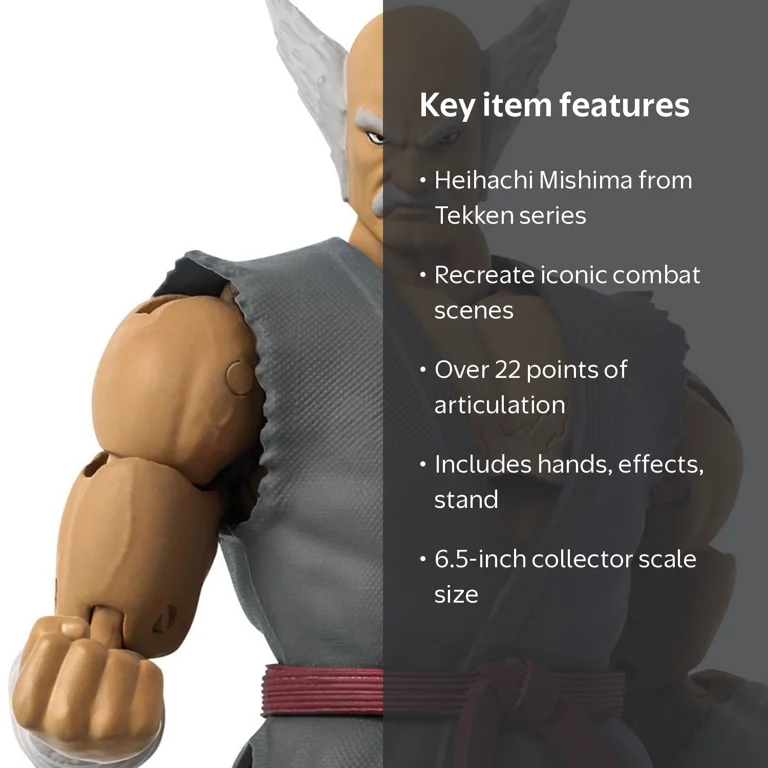 Tekken Heihachi Mishima GameDimensions Action Figure - Walmart.com
