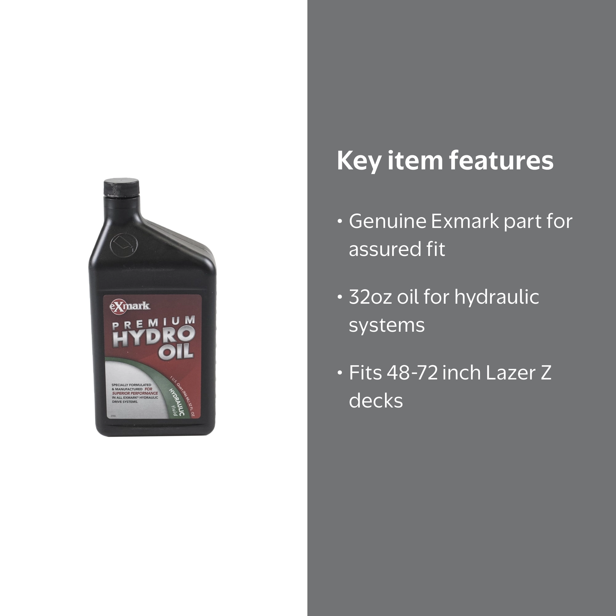 Exmark 109-9828 - 32oz Bottle Hydraulic MOTOR Oil for Lazer Z