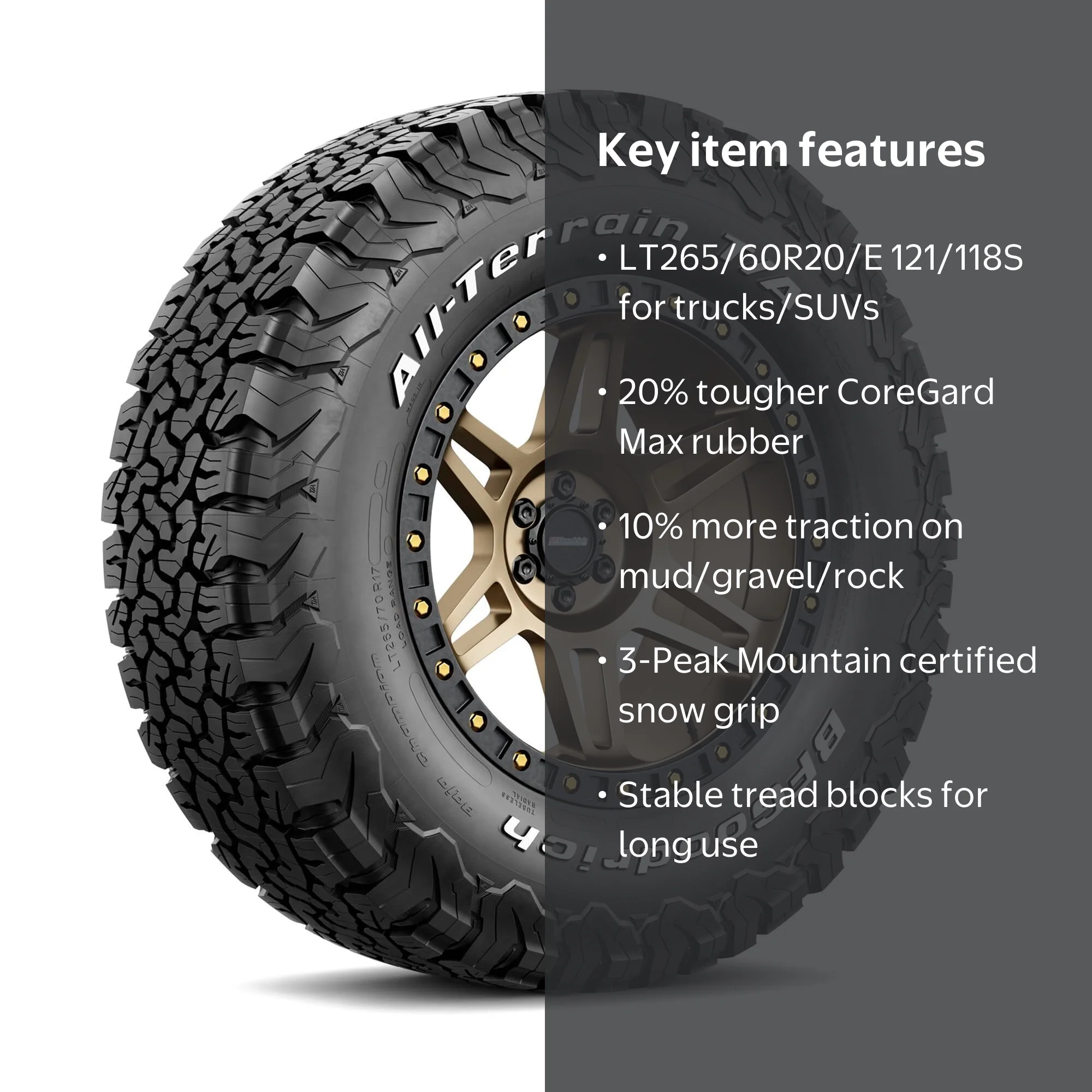 BFGoodrich All-Terrain T/A KO2 All-Season LT265/60R20/E 121/118S
