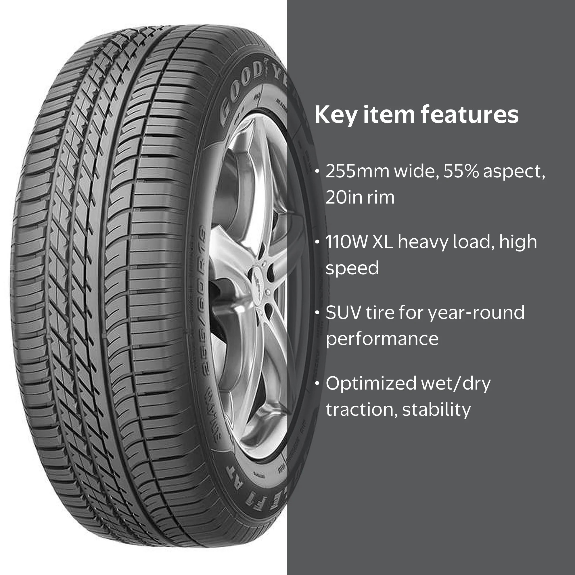 Goodyear Eagle F1 Asymmetric SUV AT All Season 255/55R20 110W XL