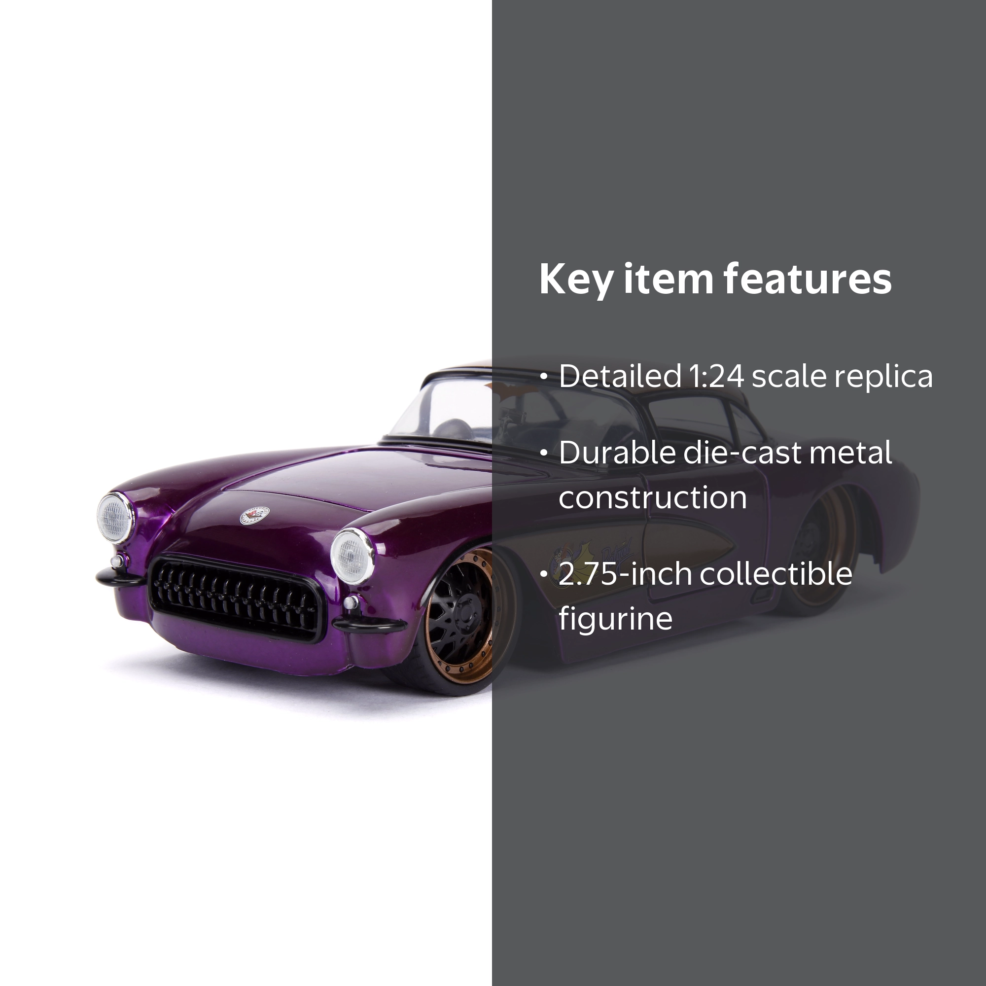 Jada Toys, Die-cast Car, 1957 Chevy Corvette, Batgirl collectible