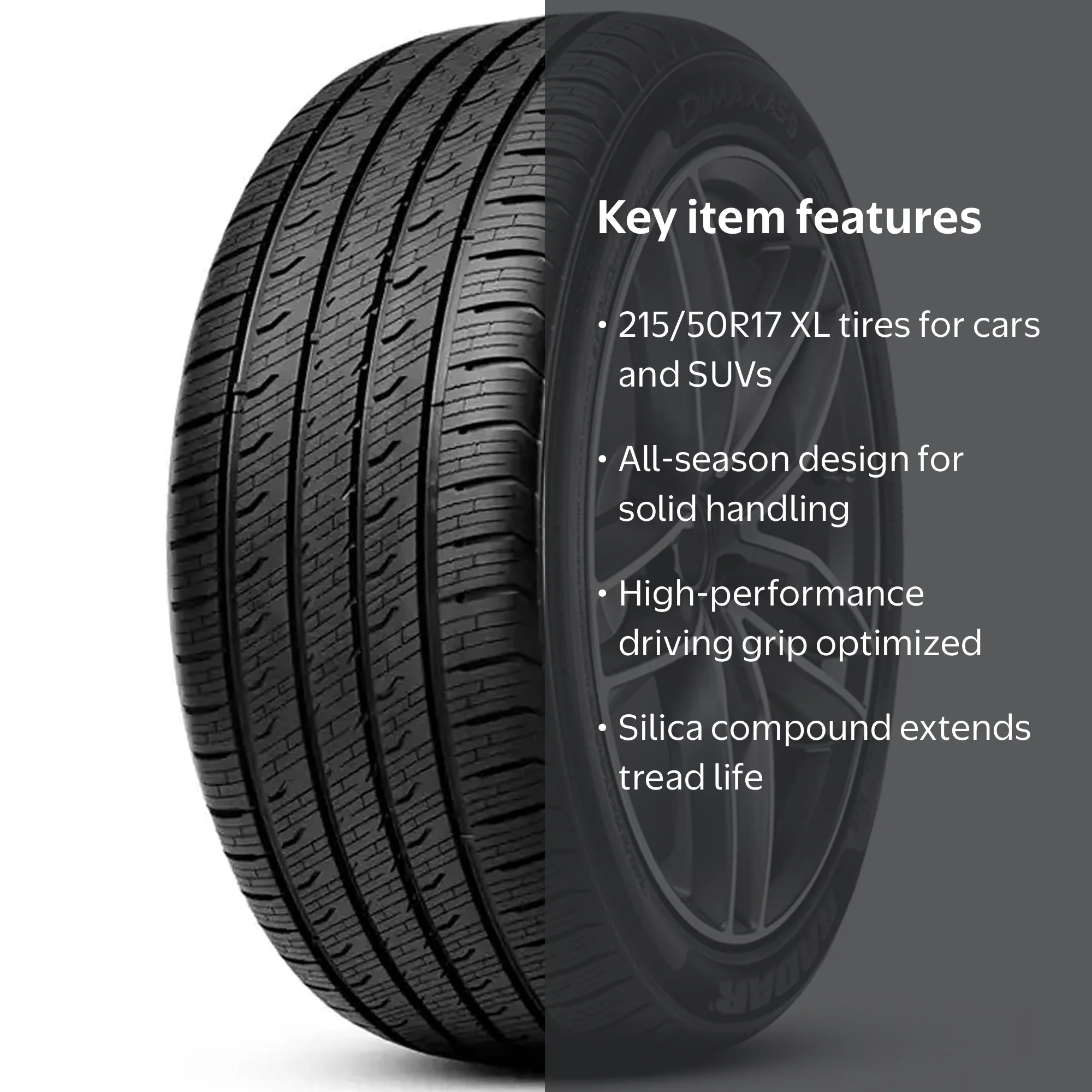 Radar Dimax AS-9 All Season 215/50R17 95W XL Passenger Tire