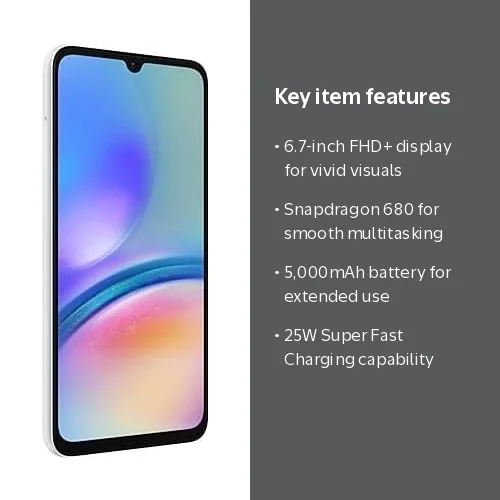 Samsung Galaxy A05s 4G GSM Unlocked Smartphone 128GB 6.7-inch