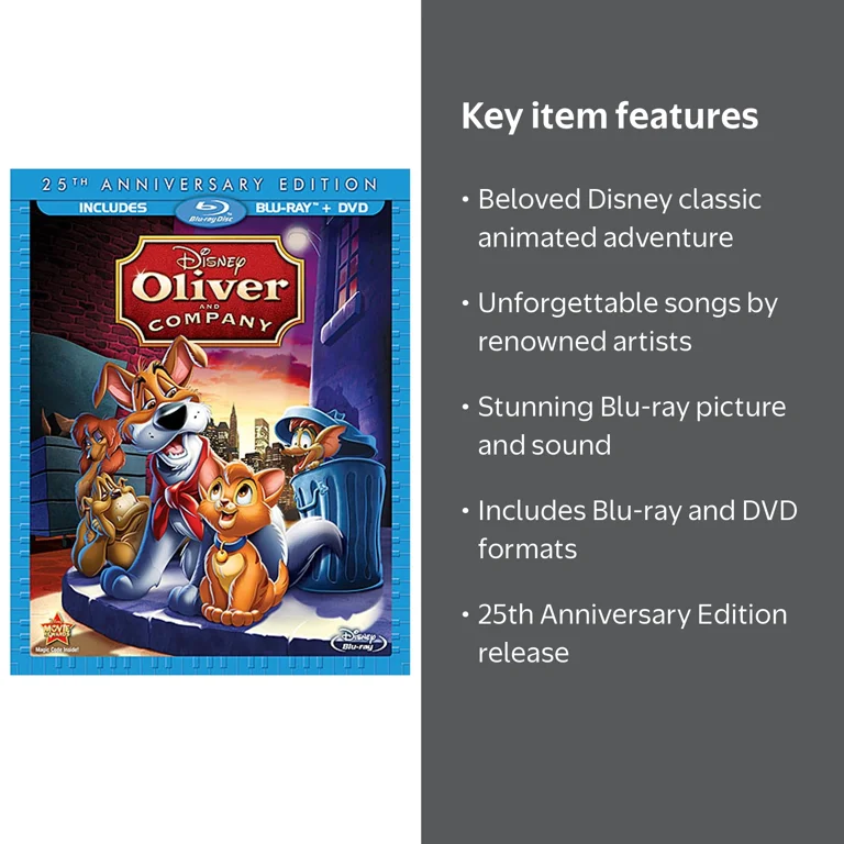 Disney's Oliver & Company 25th Anniversary Edition Blu-ray + DVD