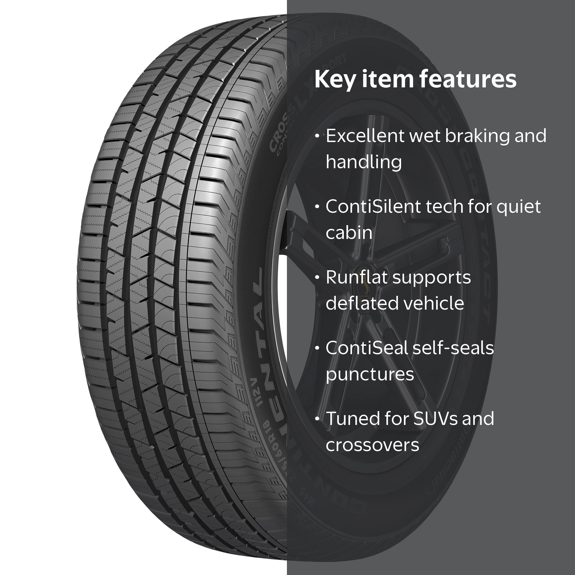 Free Shipping! Continental CrossContact LX Sport 265/45R21 104V