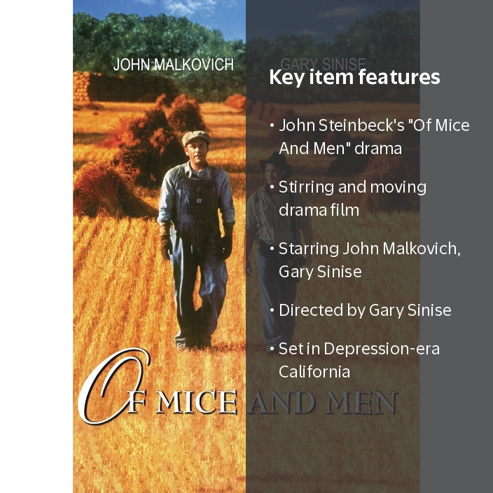 MGM, Of Mice And Men DVD, Classic Drama, John Steinbeck - Walmart.com