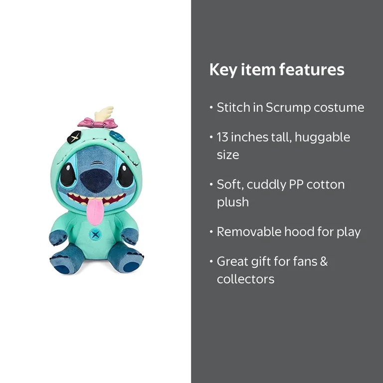 Disney Lilo & Stitch Plushie Toy: Stitch in Scrump Costume