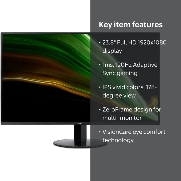 Open Box Acer 23.8” Full HD (1920 x 1080) IPS Professional Home