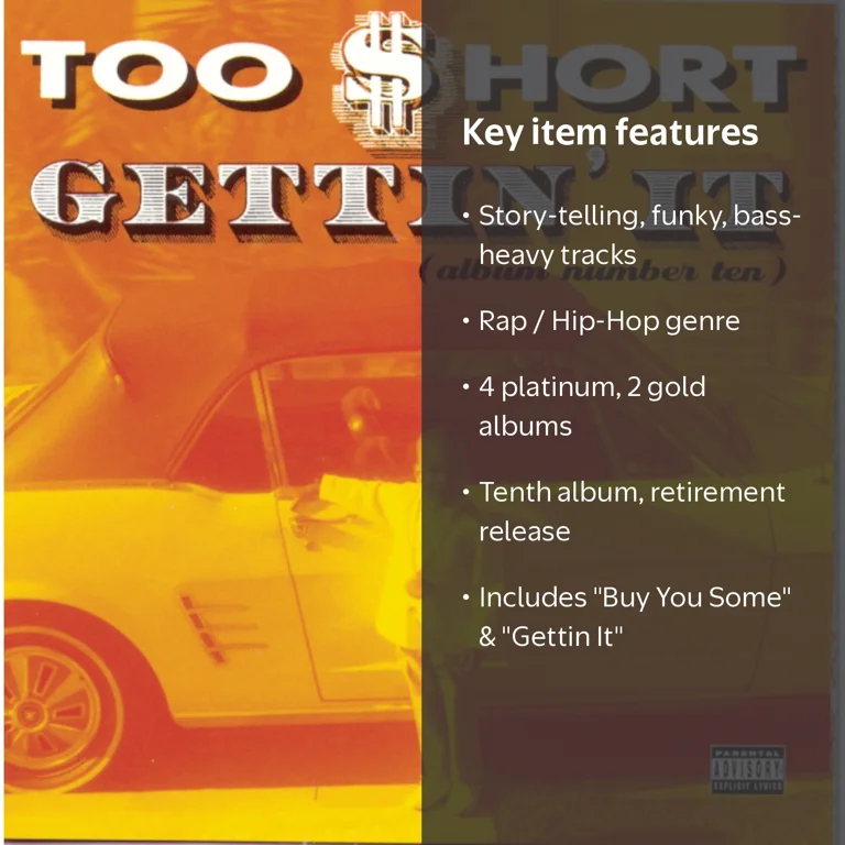 Too $Hort - Gettin It (Album Number 10) - Music & Performance - CD