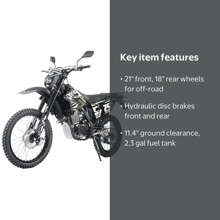 X-Pro Templar 250cc Dirt Bike Kick/E-Start 5 Speed Manual