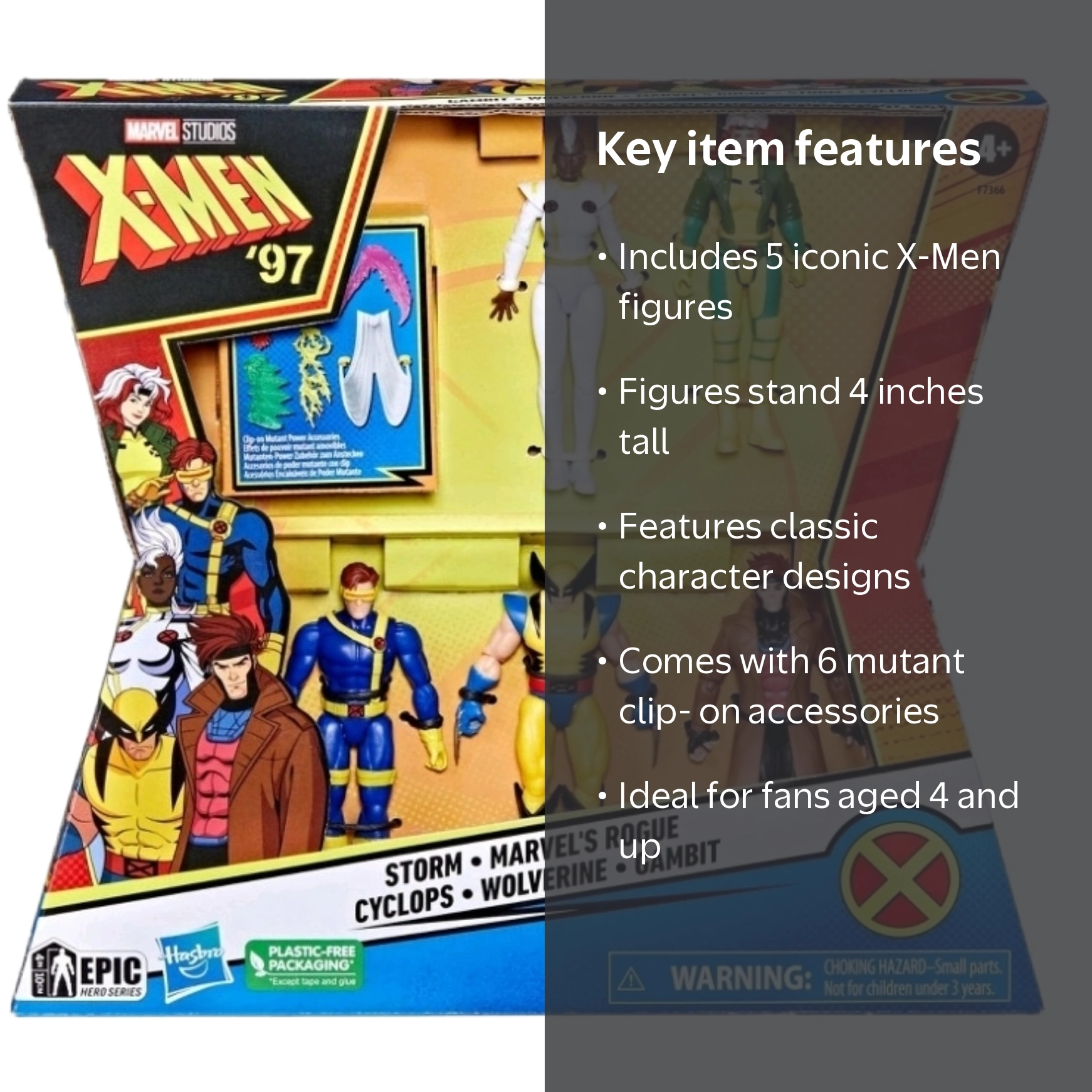 Hasbro Marvel X-Men 97 Action Figure 5-Pack, Includes Storm, Rogue