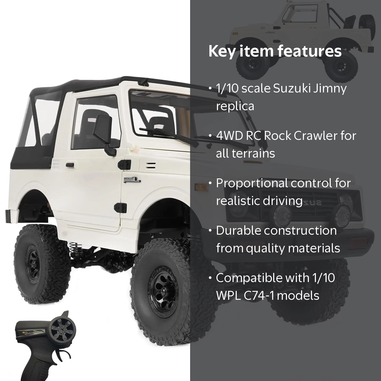 ARRIS Suzuki Jimny RC C74-1, 1/10 Scale 4WD Off-Road Rock Crawler