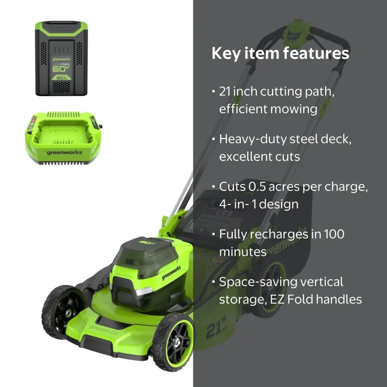 Pre-Owned Greenworks Walk-Behind Mower 2546502 Dual Fuel 1 Each 60