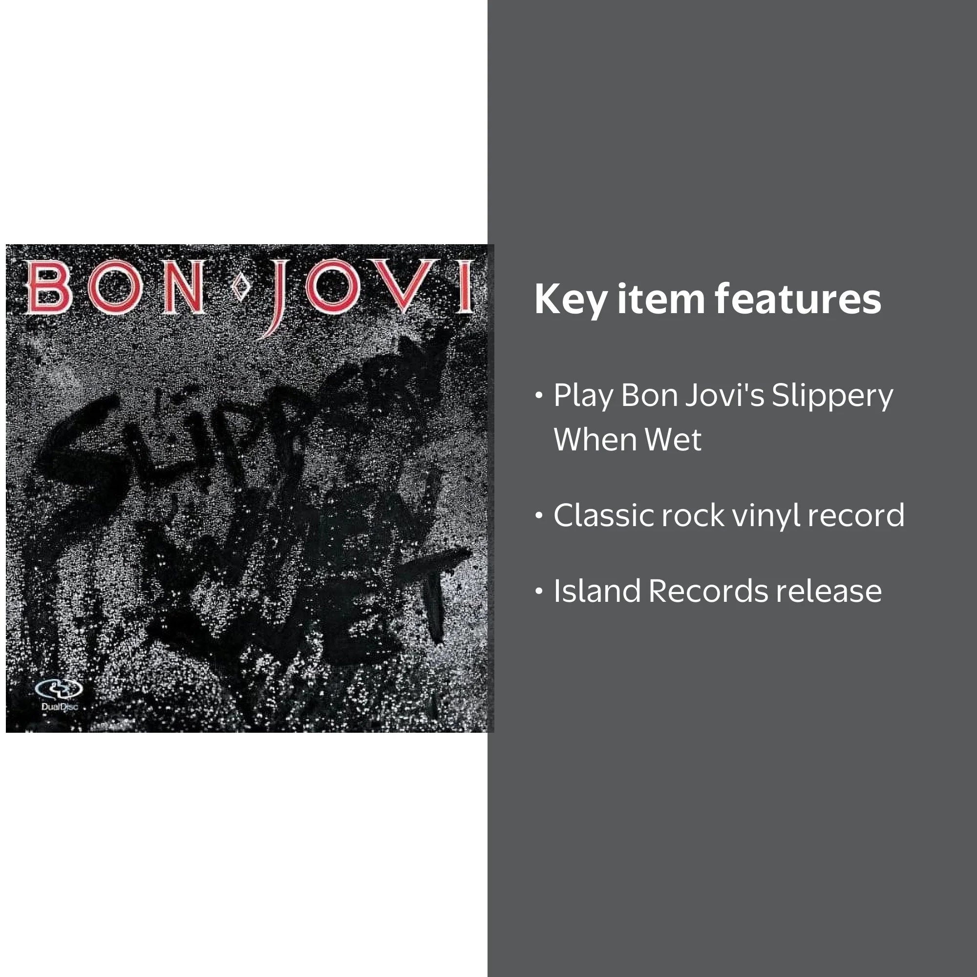 Bon Jovi, Slippery When Wet, Vinyl Music, 12-inch LP - Walmart.com