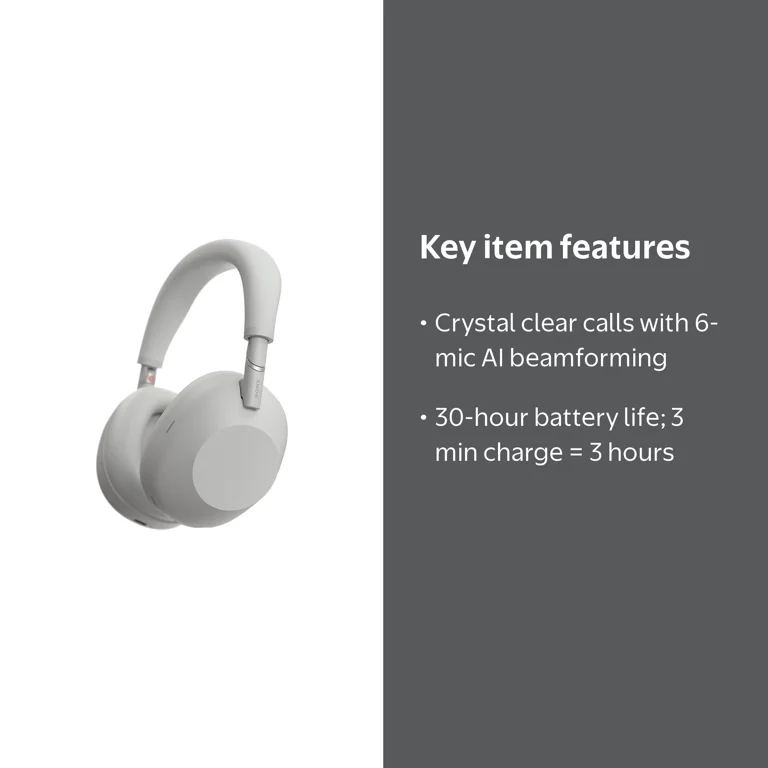【新品未開封】SONY WH-1000XM6 (S) シルバー Sony, WH-1000XM6 Wireless Noise Canceling Headphones, Platinum