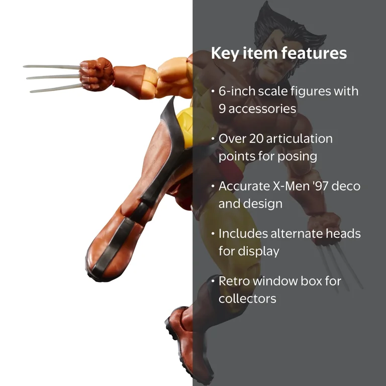 Marvel Legends Series Wolverine and Storm, X-Men '97, 6-Inch