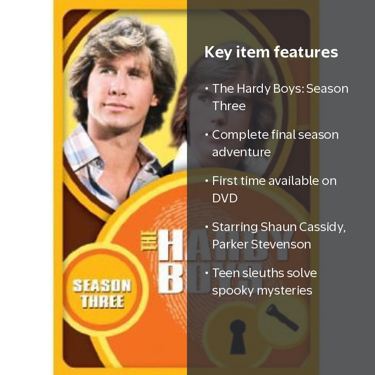 The Hardy Boys: Season Three, Universal Studios, Refurbished