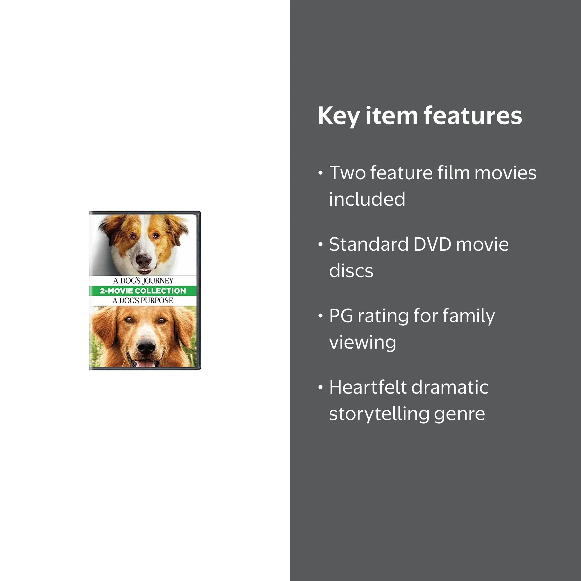 SDS, A Dog's Journey / A Dog's Purpose 2-Movie Collection DVD, PG