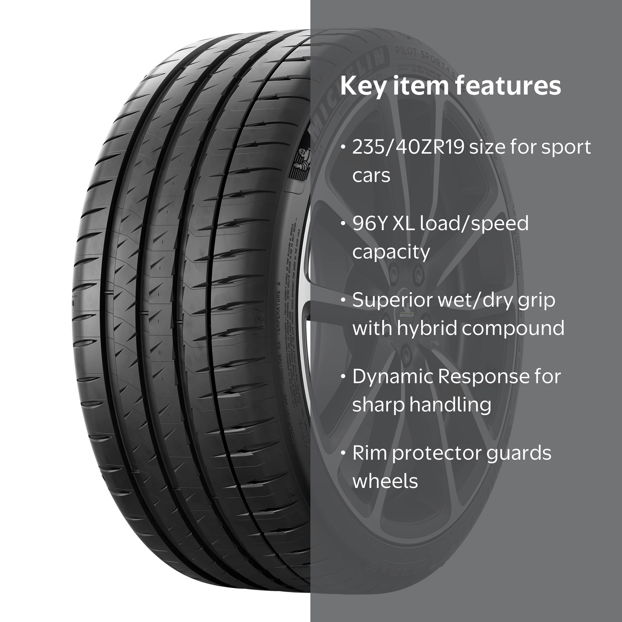 Michelin Pilot Sport 4S Performance 235/40ZR19 (96Y) XL Passenger