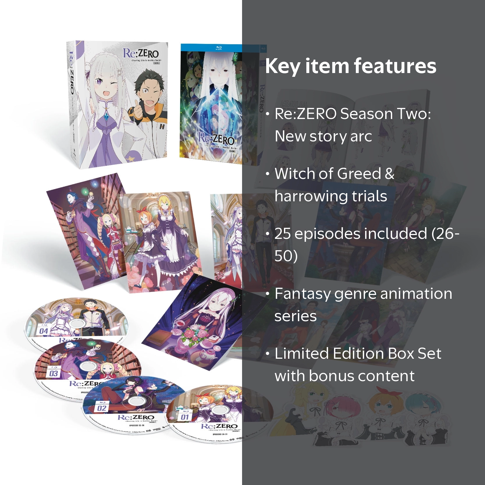 New Re:ZERO: Starting Life in Another World - Season Two (LE /Box