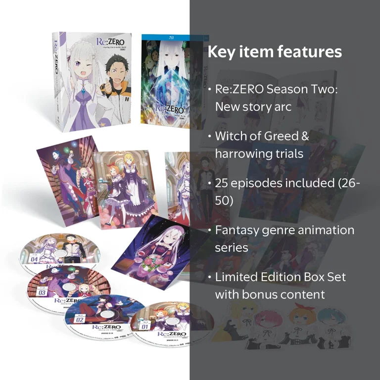 New Re:ZERO: Starting Life in Another World - Season Two (LE /Box