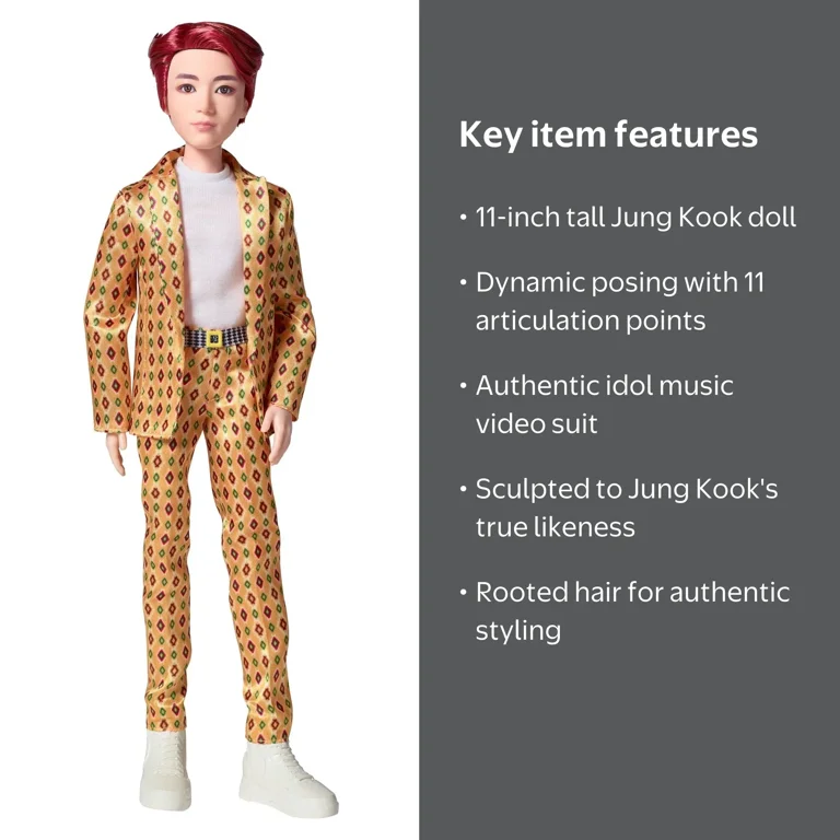 Mattel BTS Jung Kook KPOP Idol Doll Toy - Walmart.com