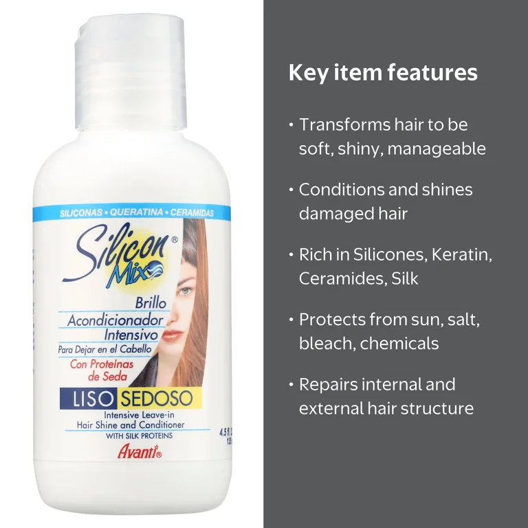 Silicon Mix Intensive Leave-In Hair Shine Conditioner, Unisex