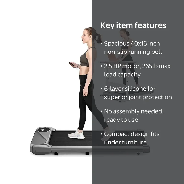 THERUN 2.5HP Walking Pad Treadmill for Home/Office, Jogging