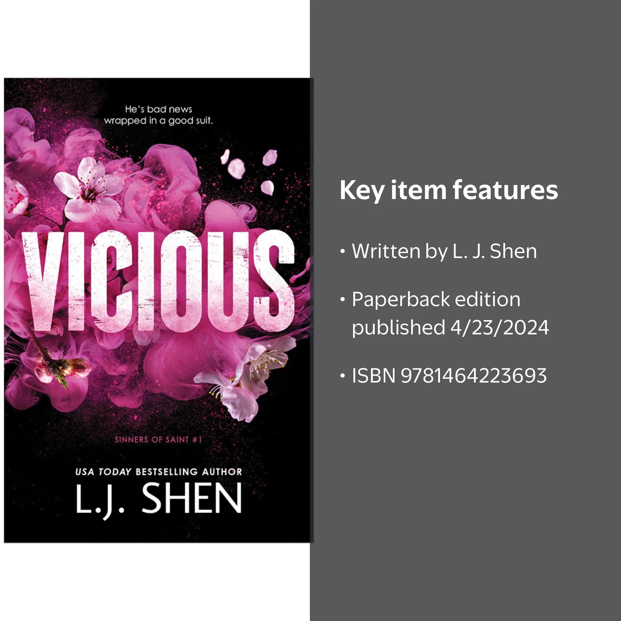 Vicious (Paperback) - Walmart.com