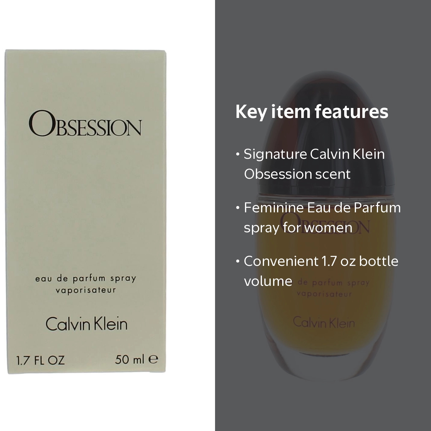 Calvin Klein Obsession Eau De Parfum, Intense Sensuality Perfume
