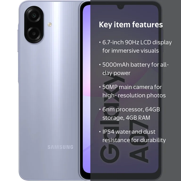 Samsung Galaxy A07 (2025) 64GB + 4GB RAM Smartphone – Brand New