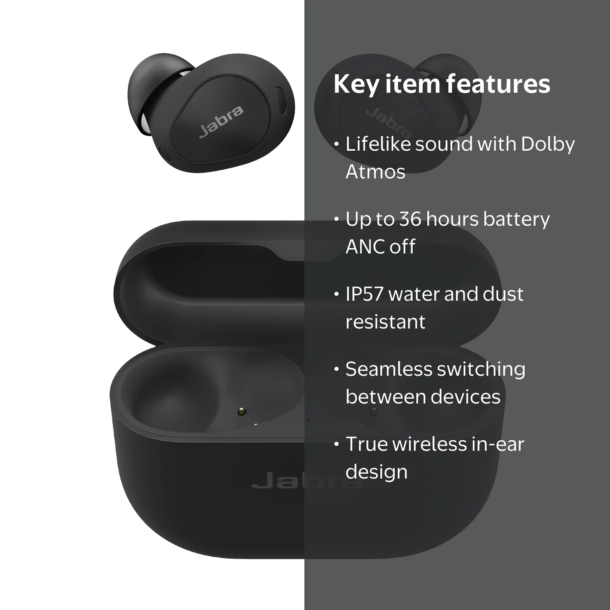Jabra Elite 10 True Wireless Earbuds, Advanced Active Noise