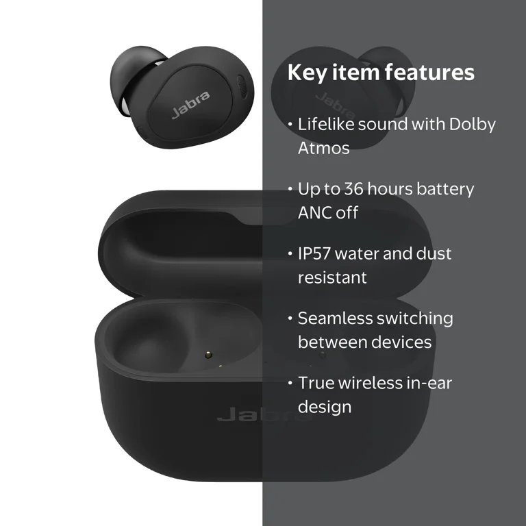 Jabra Elite 10 True Wireless Earbuds, Advanced Active Noise