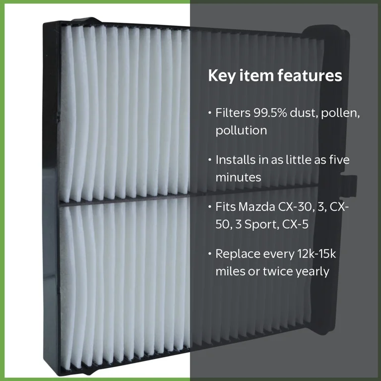 ECOGARD, Premium Cabin Air Filter, XC11801, for Mazda CX-30 2020