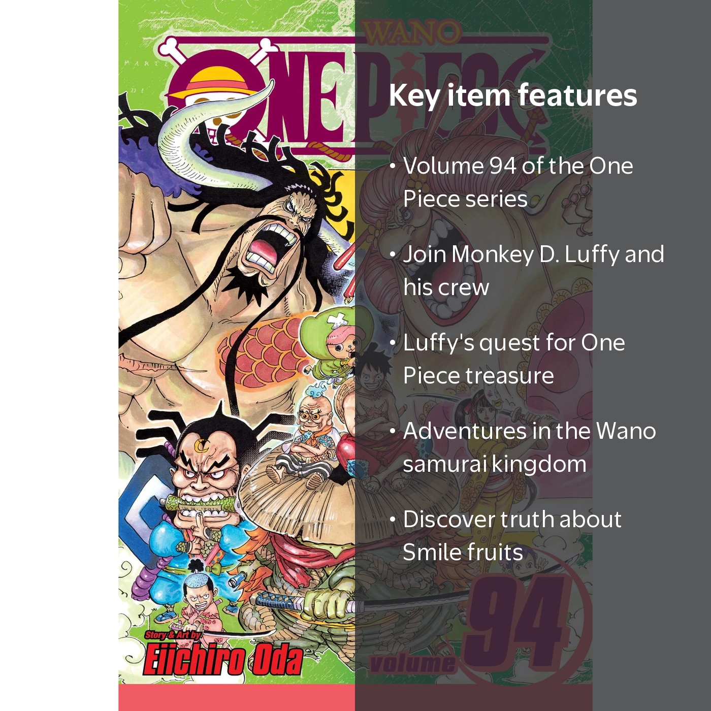 Eiichiro Oda, One Piece, Vol. 94 Paperback with Wano Adventure