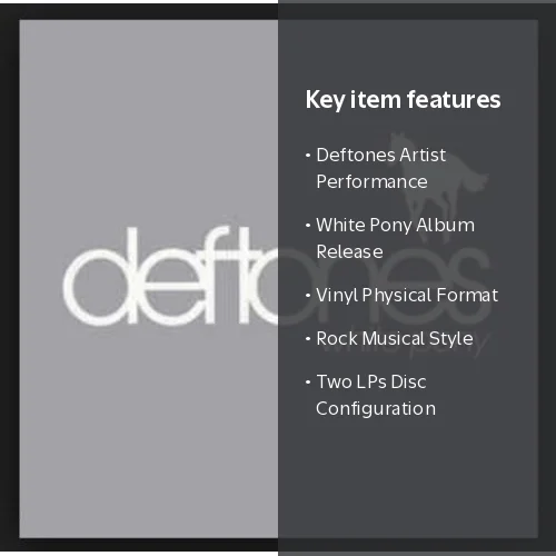 Reprise / WEA, Vinyl, Deftones - White Pony Rock 2 LP - Walmart.com
