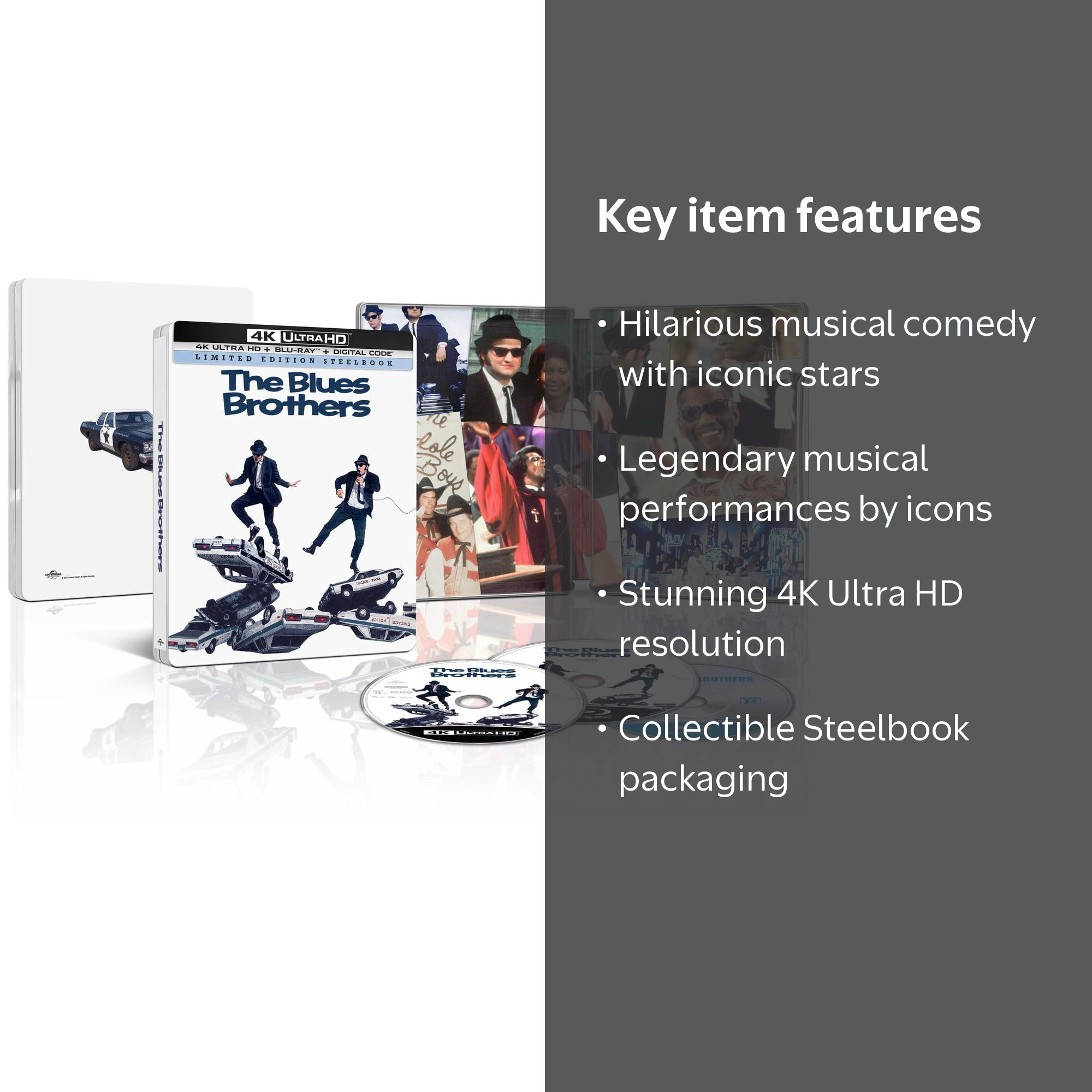 SDS, 4K Ultra HD Steelbook, 45th Anniversary, The Blues Brothers