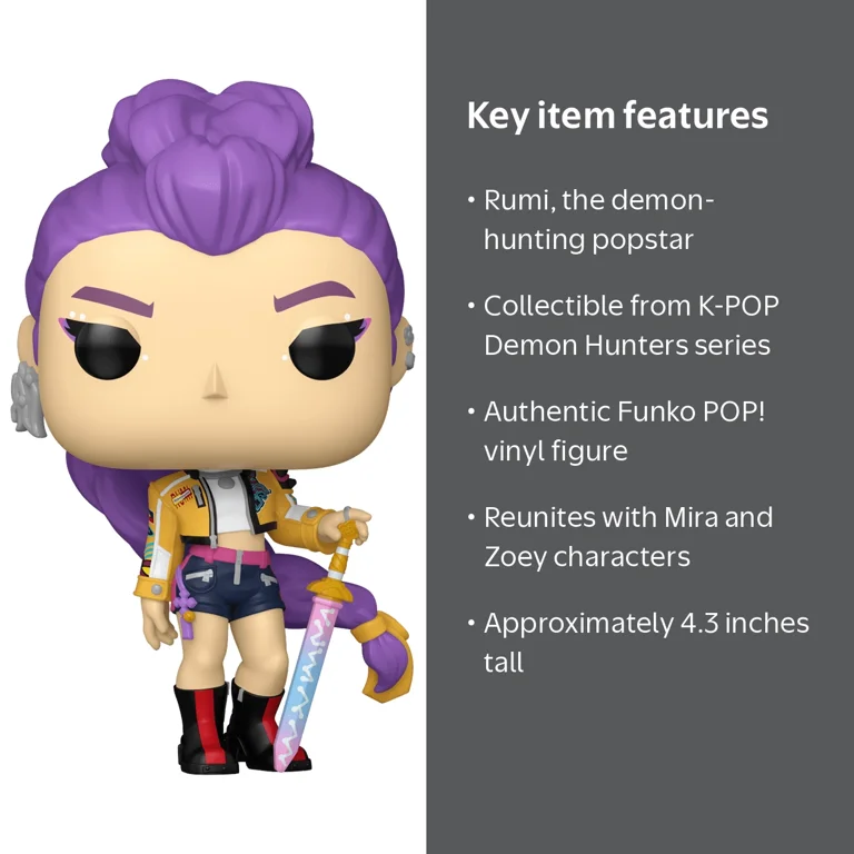 Funko POP! Animation: K-POP Demon Hunters - Rumi Vinyl Figure