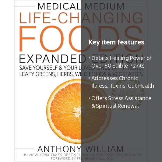 Anthony William, Hardcover, 9781401968694, Food & Health Guide