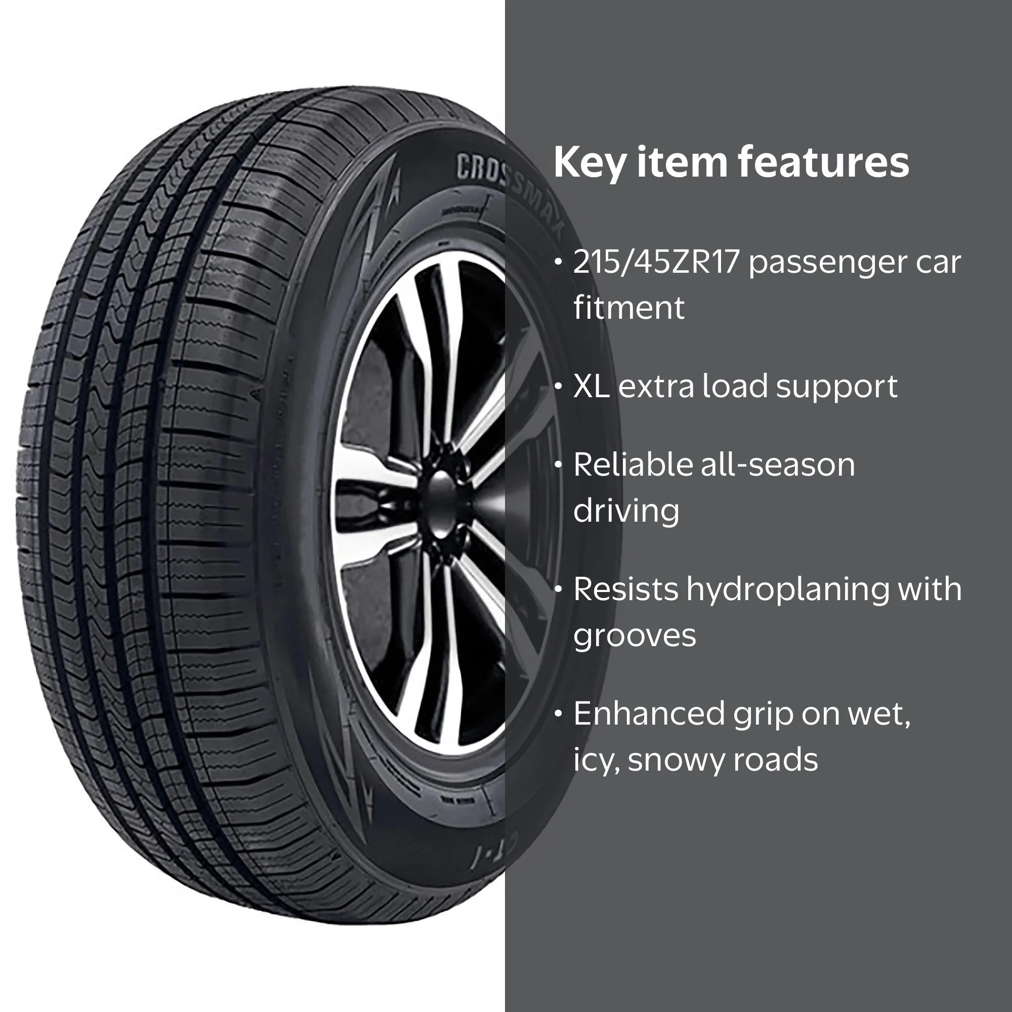 Crossmax CT-1 All Season 215/45ZR17 91W XL Passenger Tire