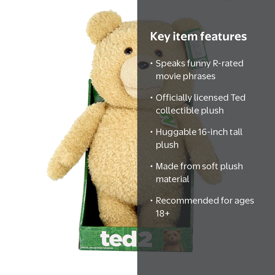 Ted 16in Animated Plush W/ Sound - Walmart.com