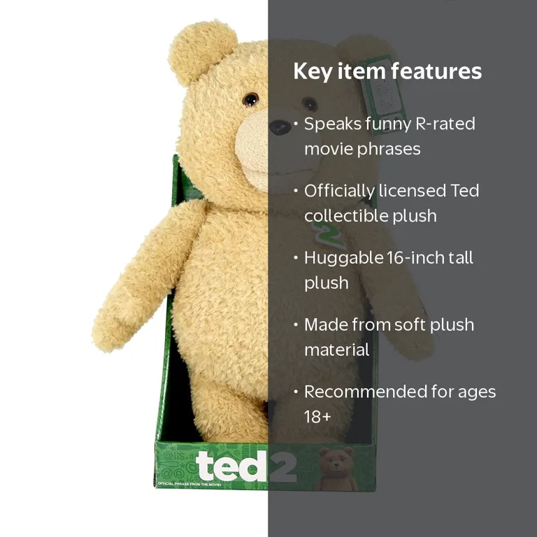 Ted 16in Animated Plush W/ Sound - Walmart.com
